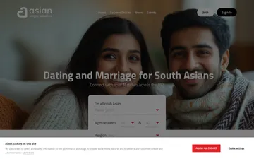 Screenshot of the AsianSingleSolutions website