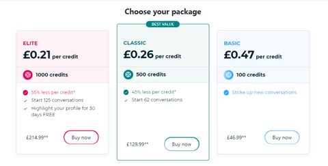 Screenshot of the Cougar Life prices