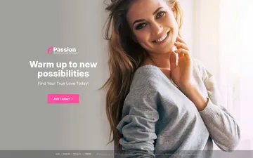Screenshot of the ePassion website