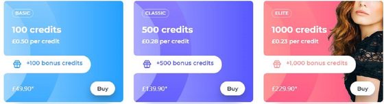 Screenshot of the ePassion prices