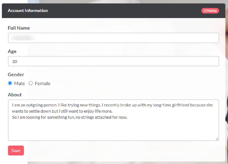 EroticMadness Profile Information
