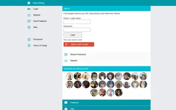 Screenshot of the Fast Flirting website
