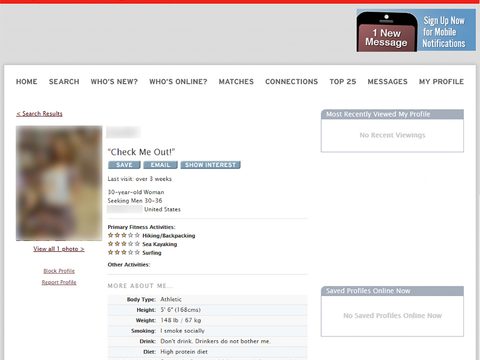 Fitness Singles Profile