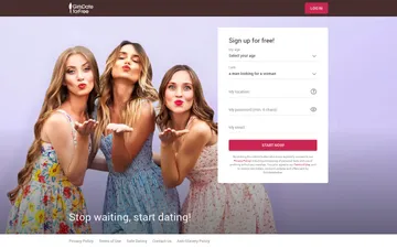 Screenshot of the GirlsDateForFree website