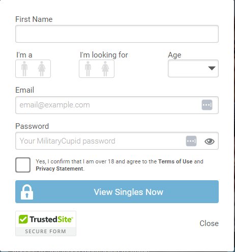 signing up