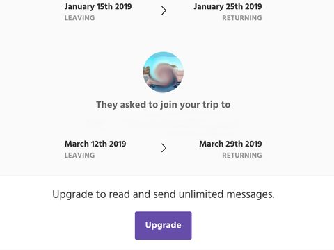MissTravel Trip Request