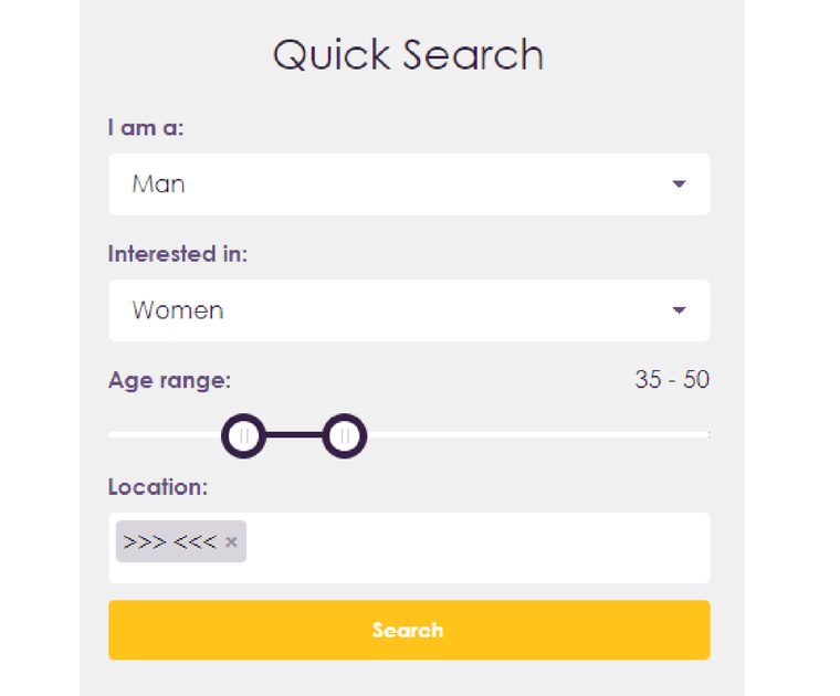MySingleFriend Quick Search