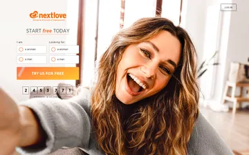 Screenshot of the NextLove website