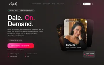 Screenshot of the Ohlala website