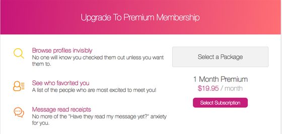 Screenshot of the Open Minded prices