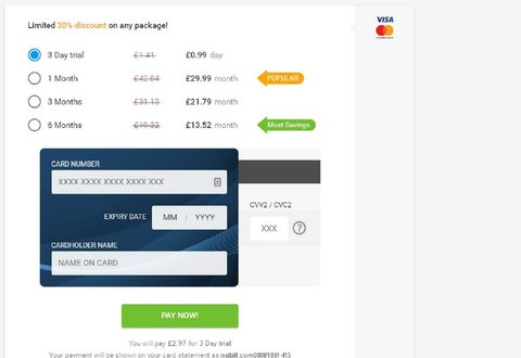 Screenshot of the Shagaholic prices