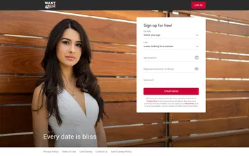 Screenshot of the WantUBad website