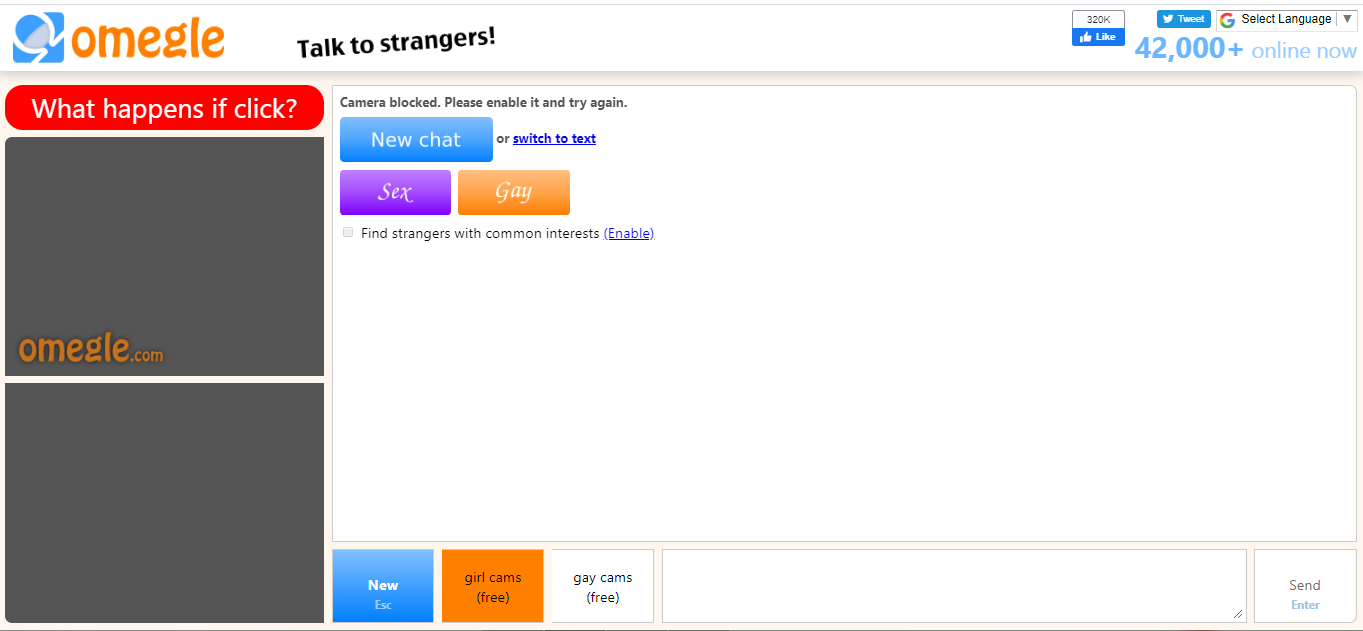 Chat omegle cam Before you