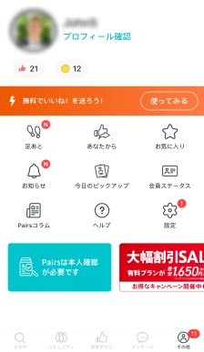 Pairs App Profile