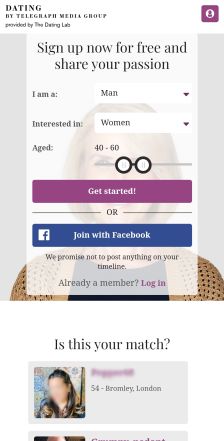 Telegraph Dating's app