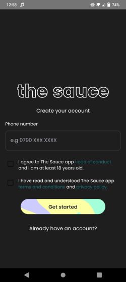 the sauce sign up