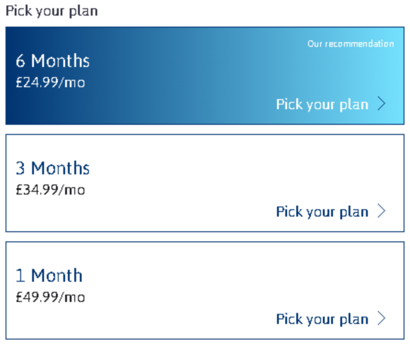 ChristianMingle's updated cost for GB