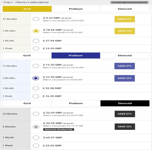 Mexican Cupid's updated rates for UK