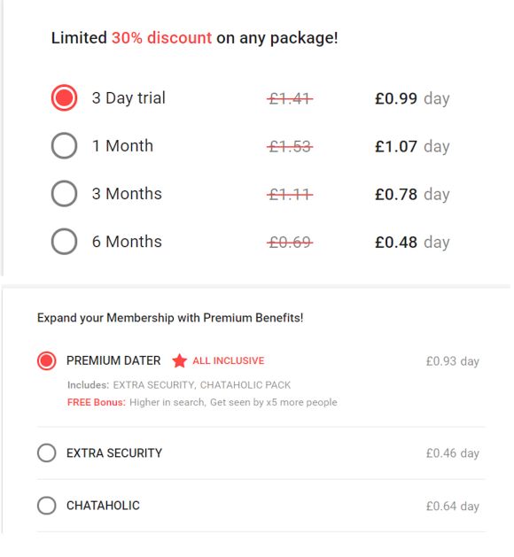 QuickFlirt Cost