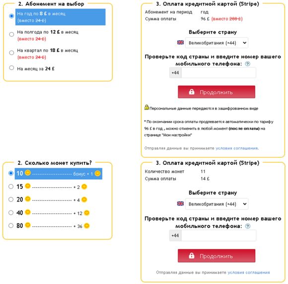 RusDate rates for GB