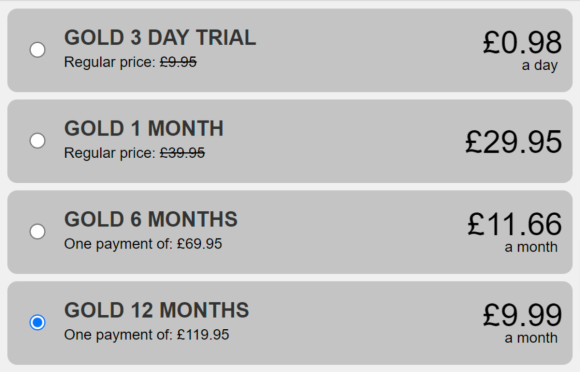 sweetsext cost for UK