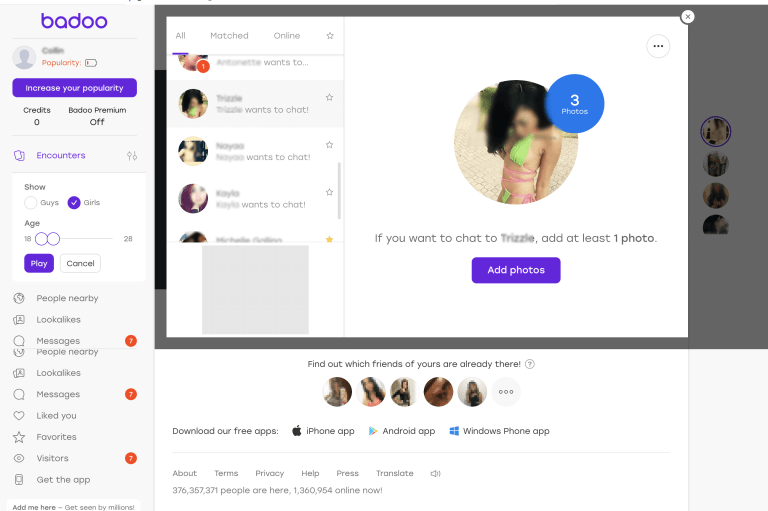 It wants what someone chat mean when to badoo does Badoo Review