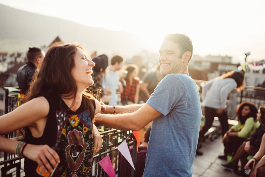 laugh couple