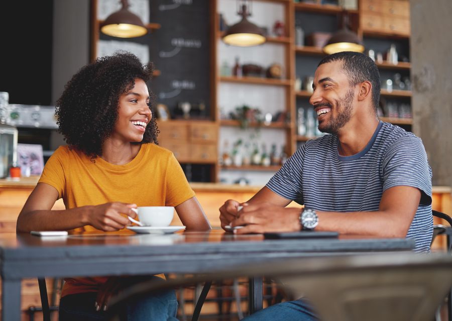 Black Couple on a Date