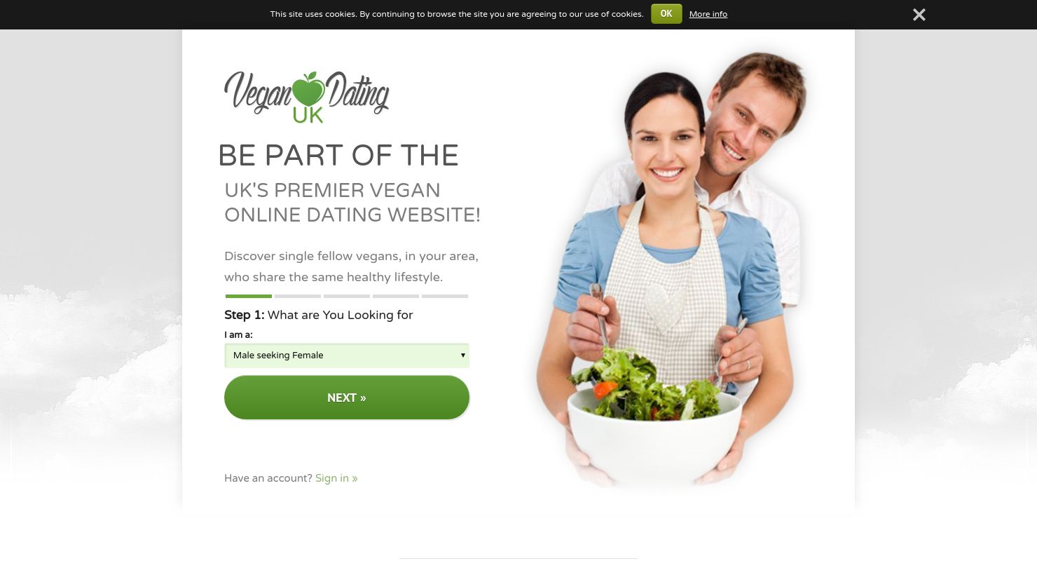dating online vegetarian uk)