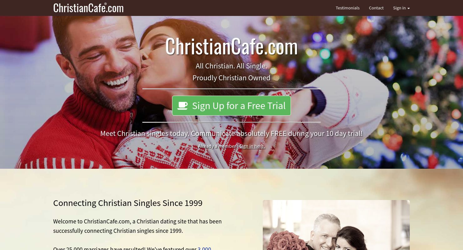 Christian Cafe Review November 2020 Scam Or Real Dates Datingscout Co Uk